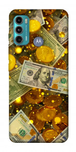 Чохол Gold and dollars для Motorola Moto G60