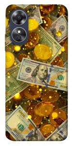 Чехол Gold and dollars для Oppo A17
