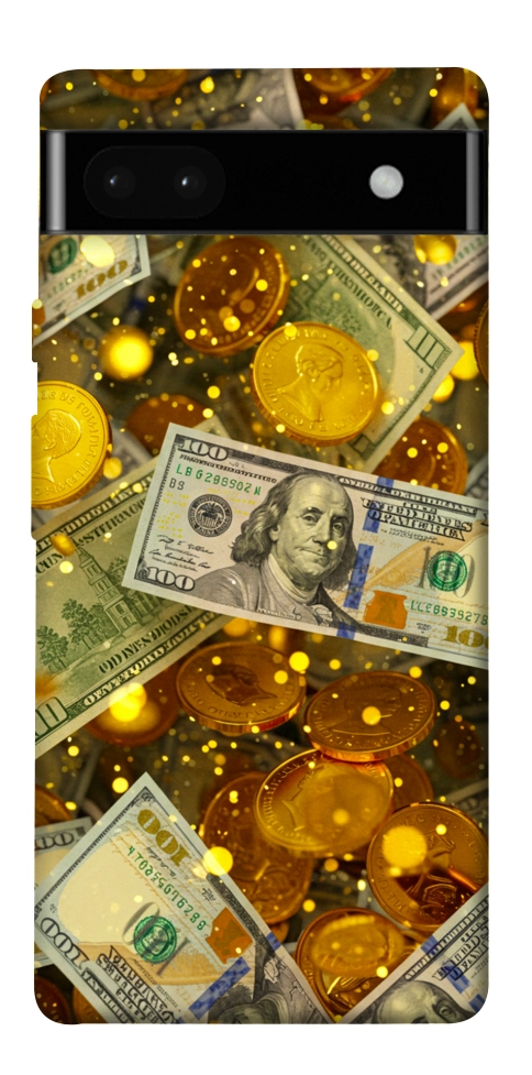 Чохол Gold and dollars для Google Pixel 6A