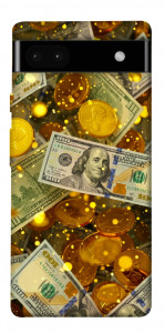 Чохол Gold and dollars для Google Pixel 6A