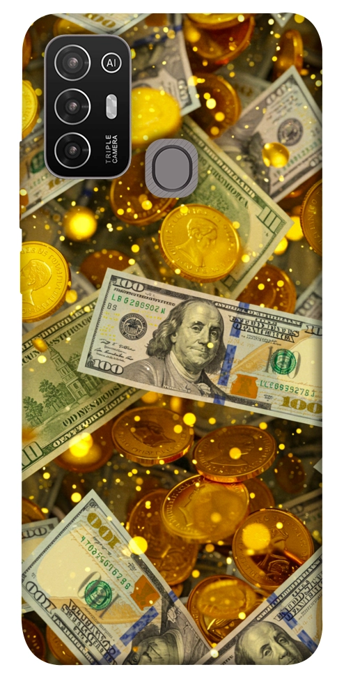 Чехол Gold and dollars для ZTE Blade A52