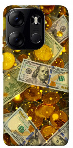 Чохол Gold and dollars для Tecno Spark Go 2023