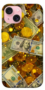 Чехол Gold and dollars для iPhone 15