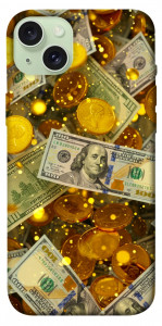 Чехол Gold and dollars для iPhone 15 Plus