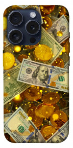 Чохол Gold and dollars для iPhone 15 Pro
