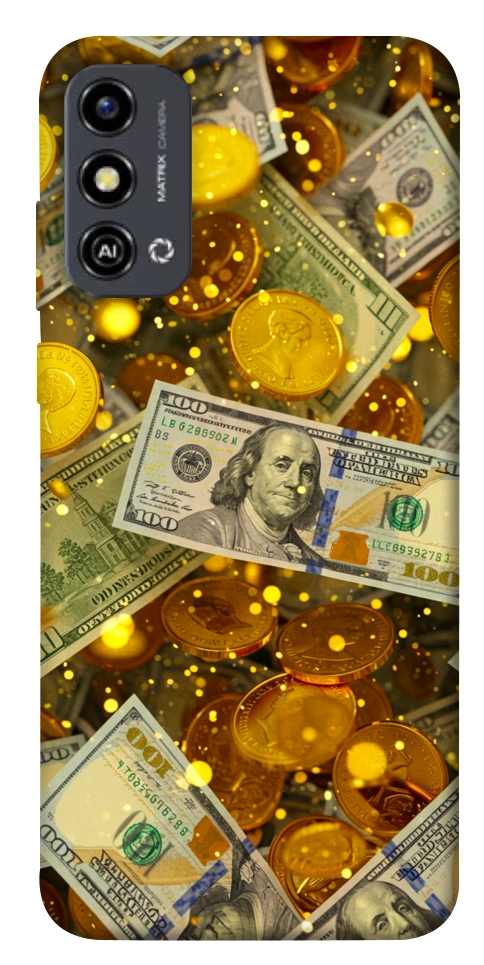 Чехол Gold and dollars для ZTE Blade A53