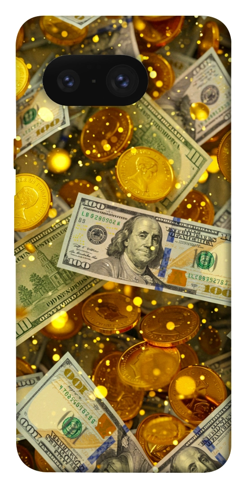 Чохол Gold and dollars для Google Pixel 8