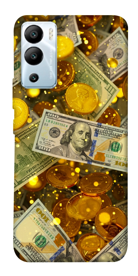 Чехол Gold and dollars для Infinix Hot 12i