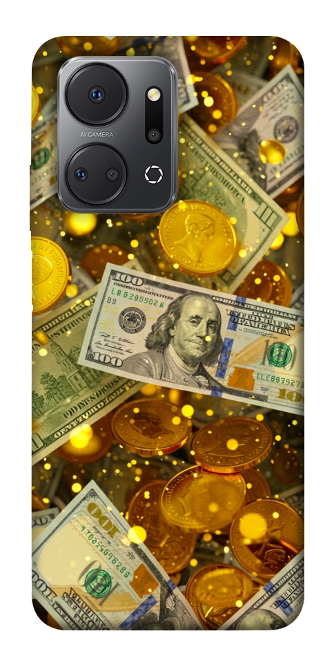 Чохол Gold and dollars для Huawei Honor X7a