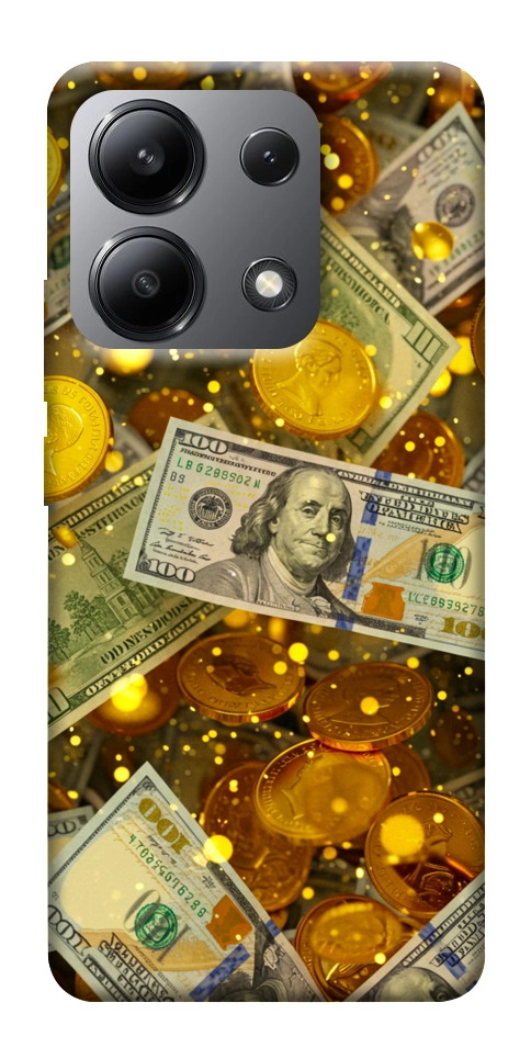 Чехол Gold and dollars для Xiaomi Redmi Note 13 4G