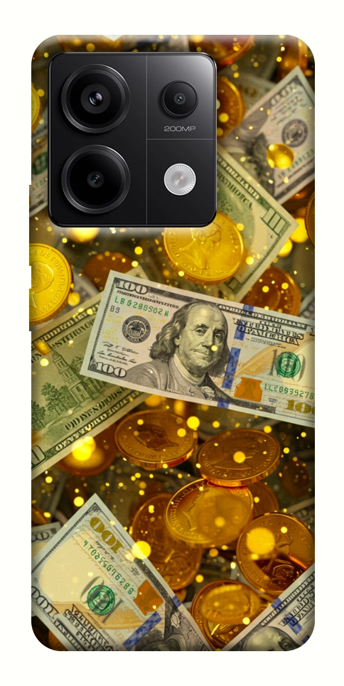 Чехол Gold and dollars для Xiaomi Redmi Note 13 Pro 4G