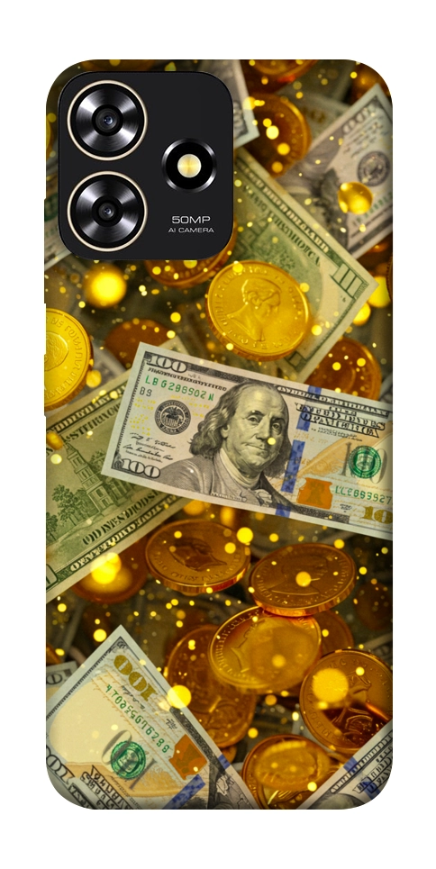 Чохол Gold and dollars для ZTE Blade A73 4G