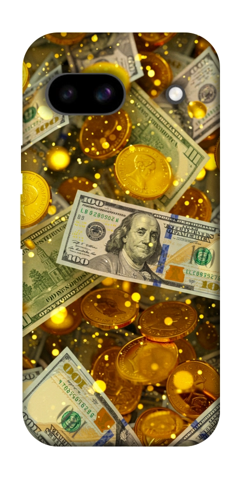 Чохол Gold and dollars для Google Pixel 8a
