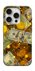 Чехол Gold and dollars для iPhone 16 Pro Max