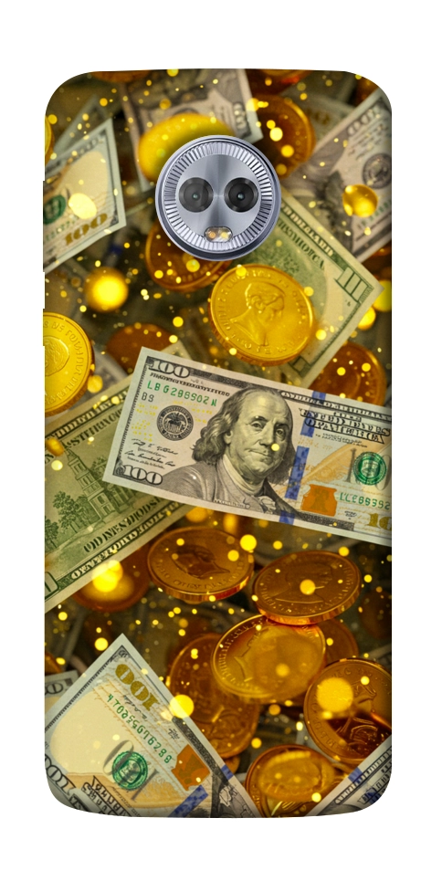 Чехол Gold and dollars для Motorola Moto G6 Plus