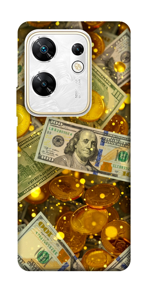 Чехол Gold and dollars для Infinix Zero 30 4G