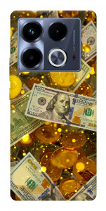 Чехол Gold and dollars для Infinix Note 40 4G