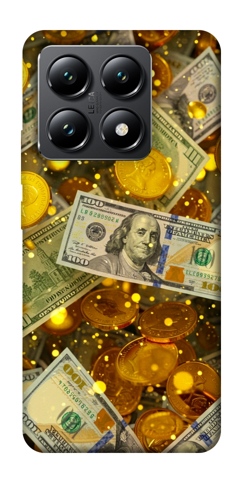 Чехол Gold and dollars для Xiaomi 14T