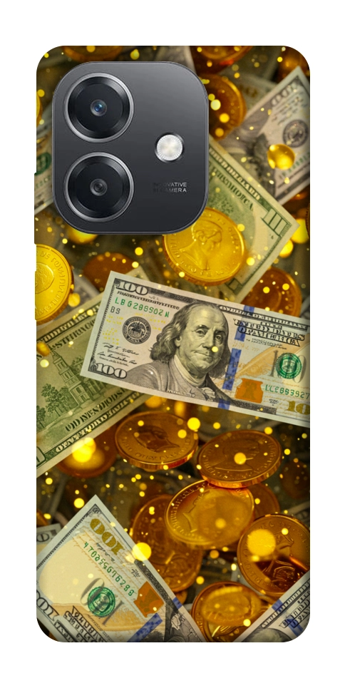 Чехол Gold and dollars для Oppo А3х 4G