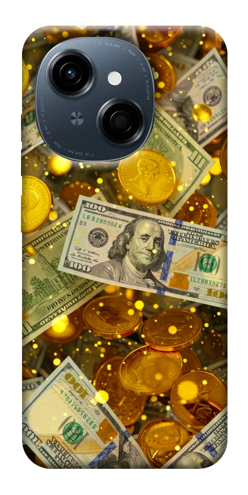 Чехол Gold and dollars для TECNO Spark Go 1 (KL4)
