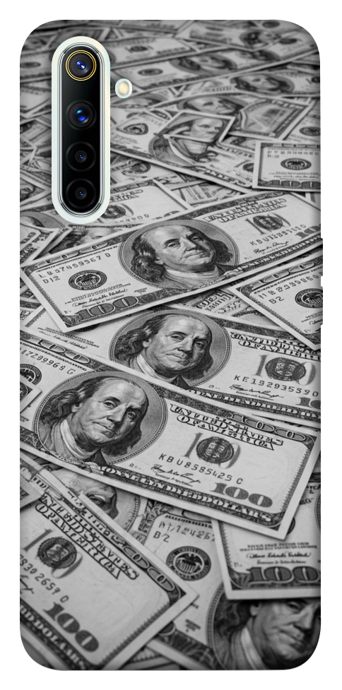Чехол Dollars background для Realme 6