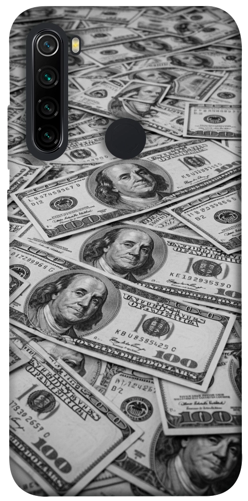 Чехол Dollars background для Xiaomi Redmi Note 8
