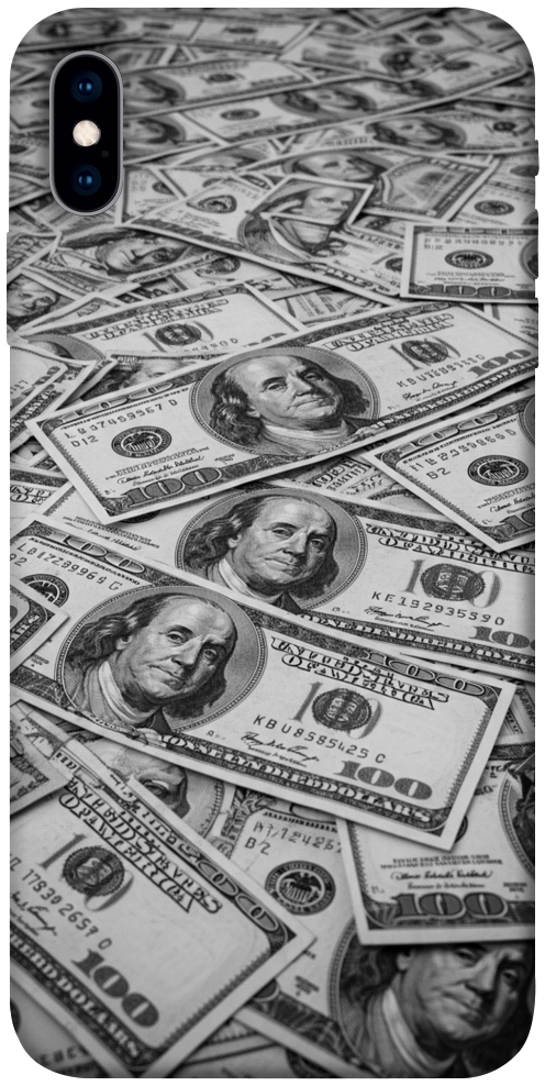 Чехол Dollars background для iPhone XS