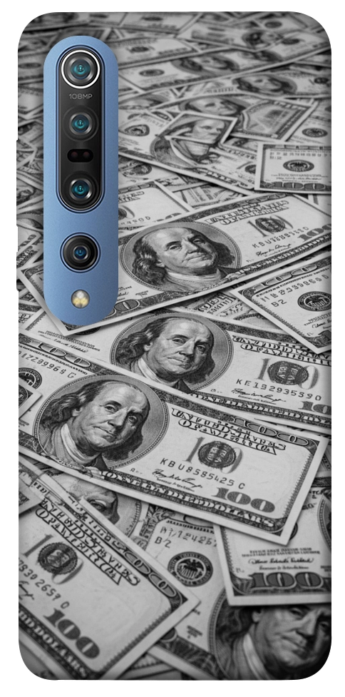 Чехол Dollars background для Xiaomi Mi 10