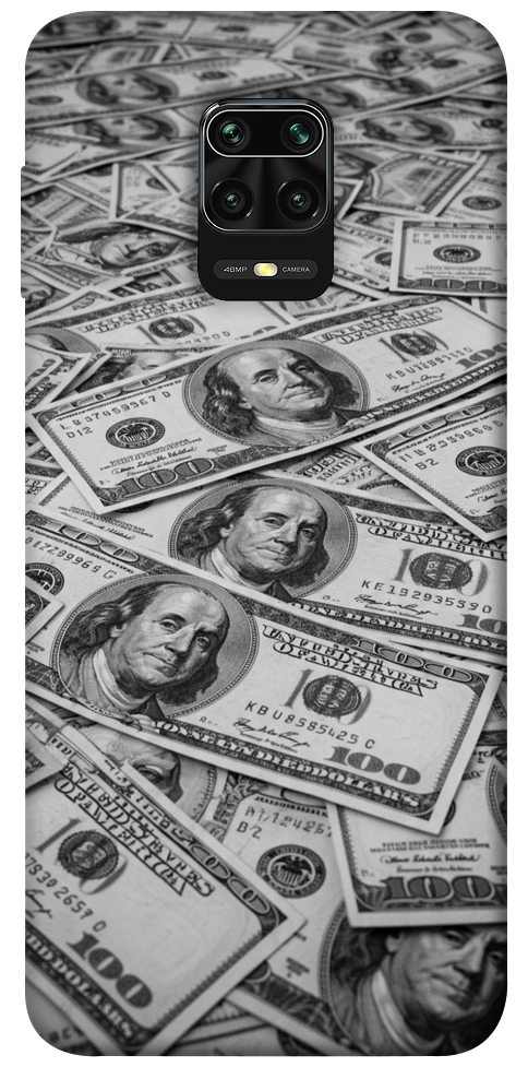 Чехол Dollars background для Xiaomi Redmi Note 9 Pro