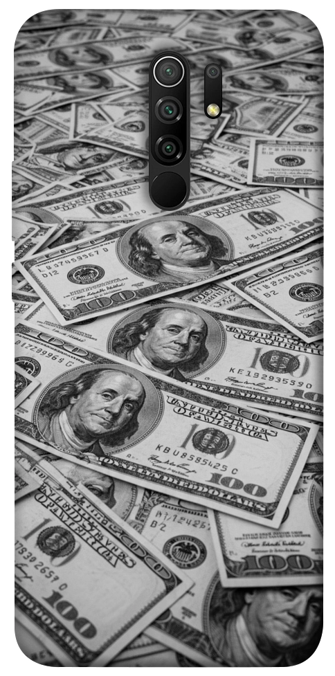 Чохол Dollars background для Xiaomi Redmi 9