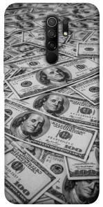 Чехол Dollars background для Xiaomi Redmi 9
