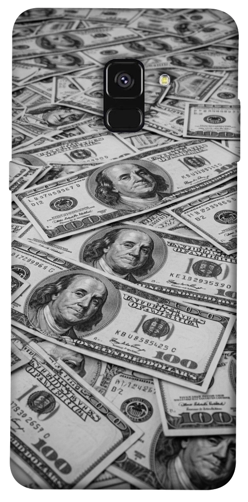 Чехол Dollars background для Galaxy A8 (2018)
