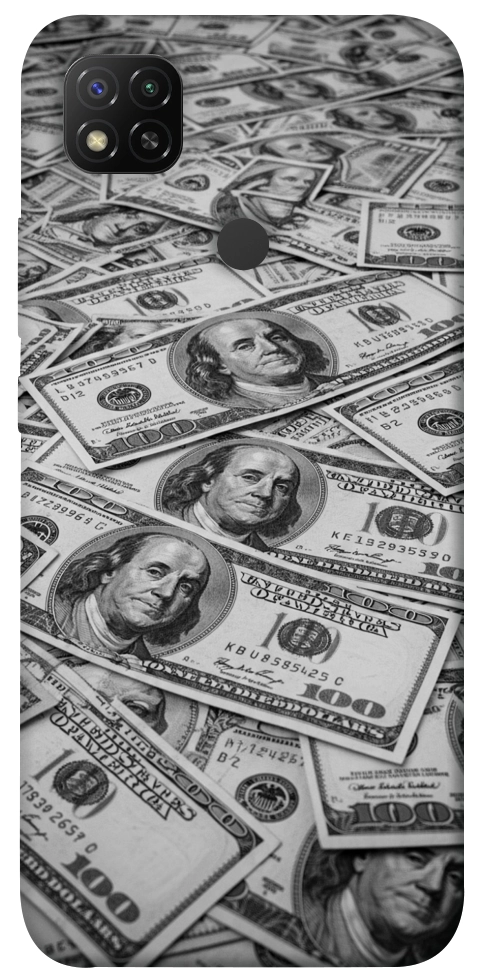 Чехол Dollars background для Xiaomi Redmi 9C