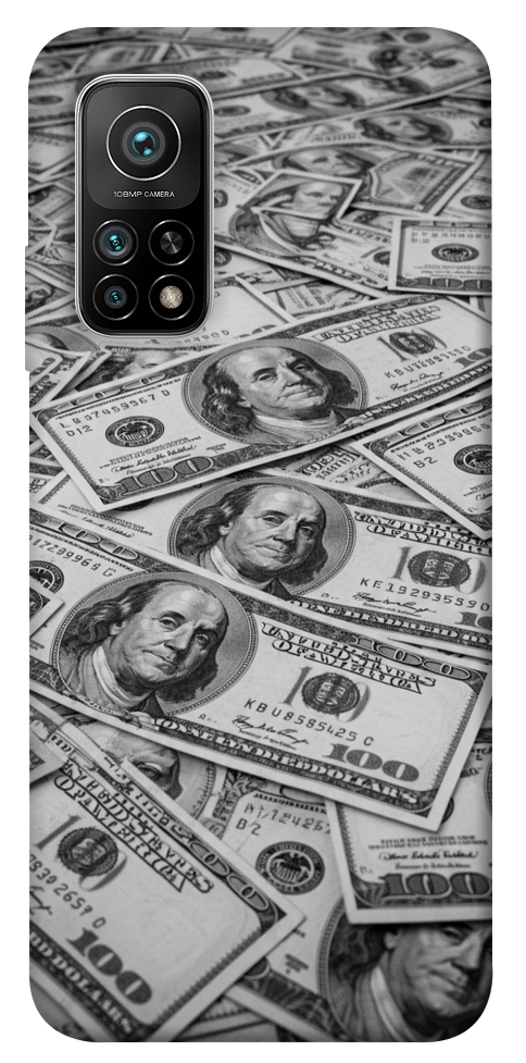 Чехол Dollars background для Xiaomi Mi 10T