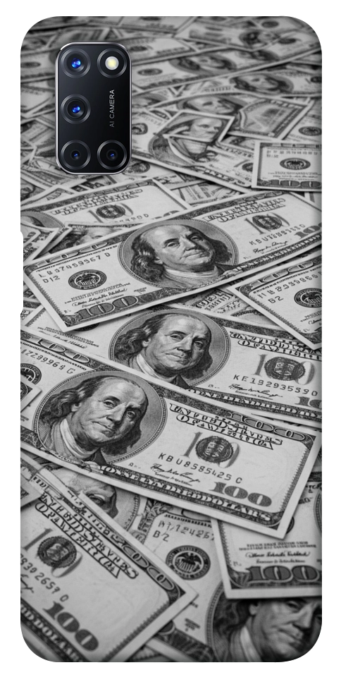 Чехол Dollars background для Oppo A92