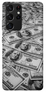 Чехол Dollars background для Galaxy S21 Ultra