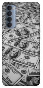 Чехол Dollars background для Oppo Reno 4 Pro