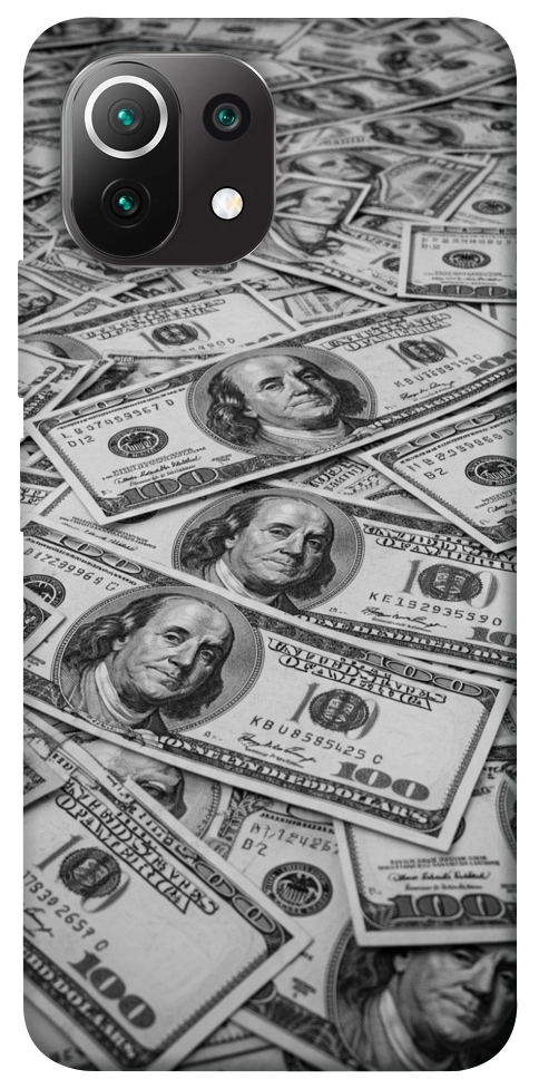 Чехол Dollars background для Xiaomi Mi 11 Lite
