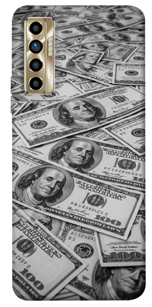 Чохол Dollars background для TECNO Camon 17P