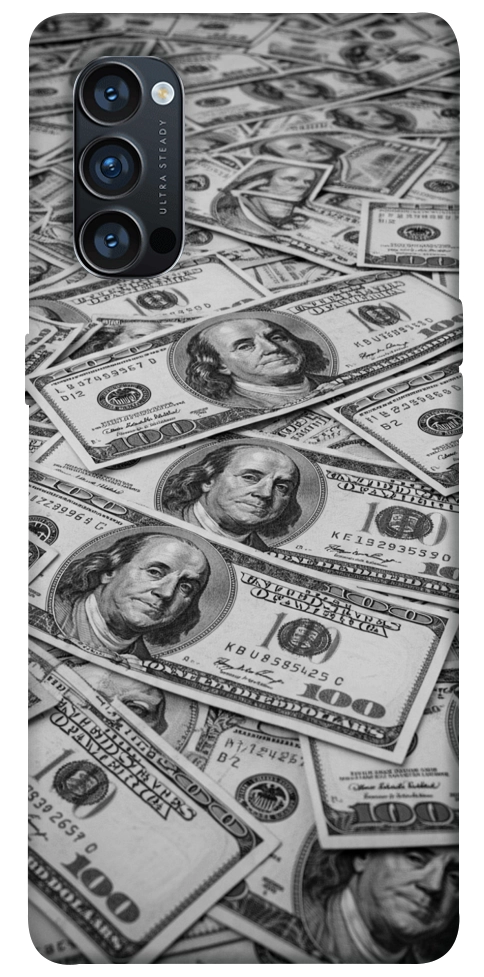 Чехол Dollars background для Oppo Reno 4 Pro 5G