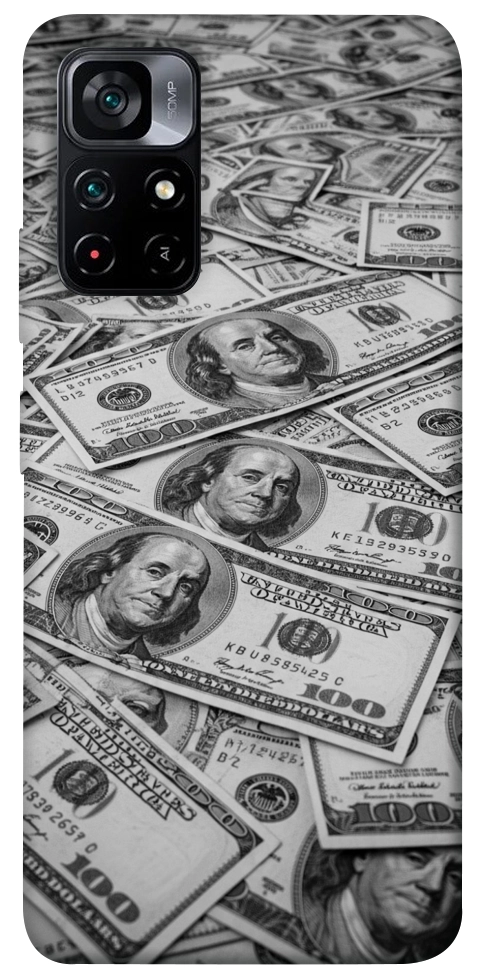 Чехол Dollars background для Xiaomi Poco M4 Pro 5G