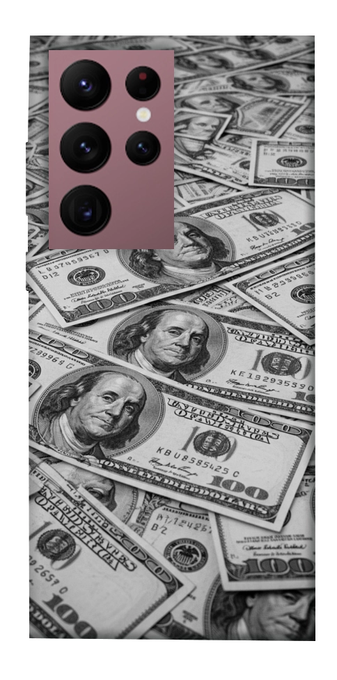 Чехол Dollars background для Galaxy S22 Ultra