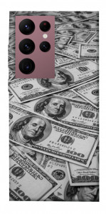 Чехол Dollars background для Galaxy S22 Ultra