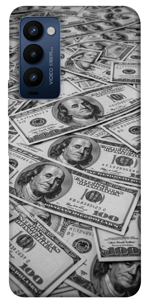 Чохол Dollars background для TECNO Camon 18