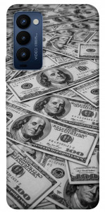 Чохол Dollars background для Tecno Camon 18
