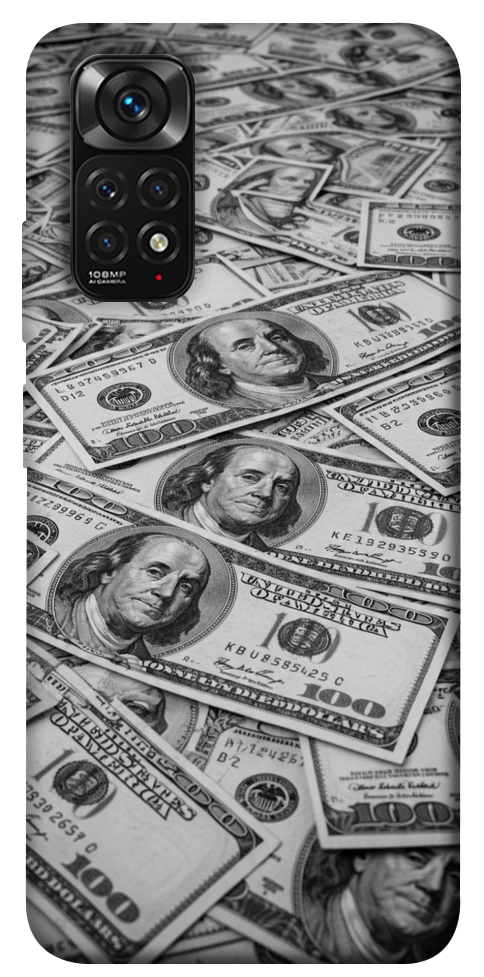 Чохол Dollars background для Xiaomi Redmi Note 11 (Global)