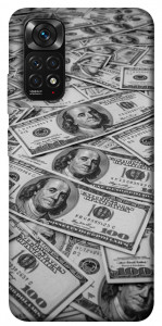 Чехол Dollars background для Xiaomi Redmi Note 11 (Global)