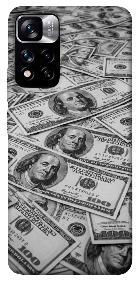 Чохол Dollars background для Xiaomi Redmi Note 11 5G