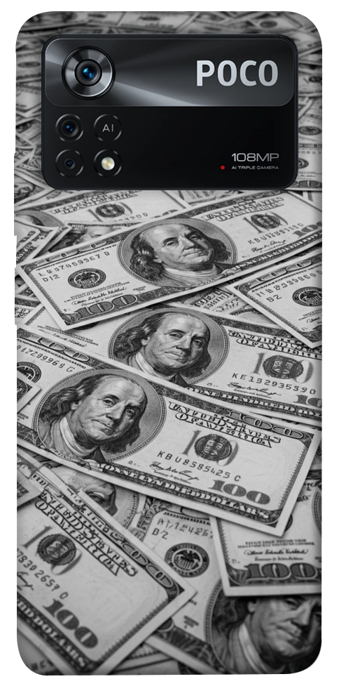 Чехол Dollars background для Xiaomi Poco X4 Pro