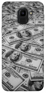 Чехол Dollars background для Galaxy J6 (2018)
